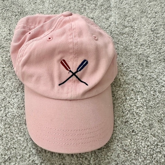 J. Crew Other - J. Crew Girl’s Pink Cap with Navy Embroidery